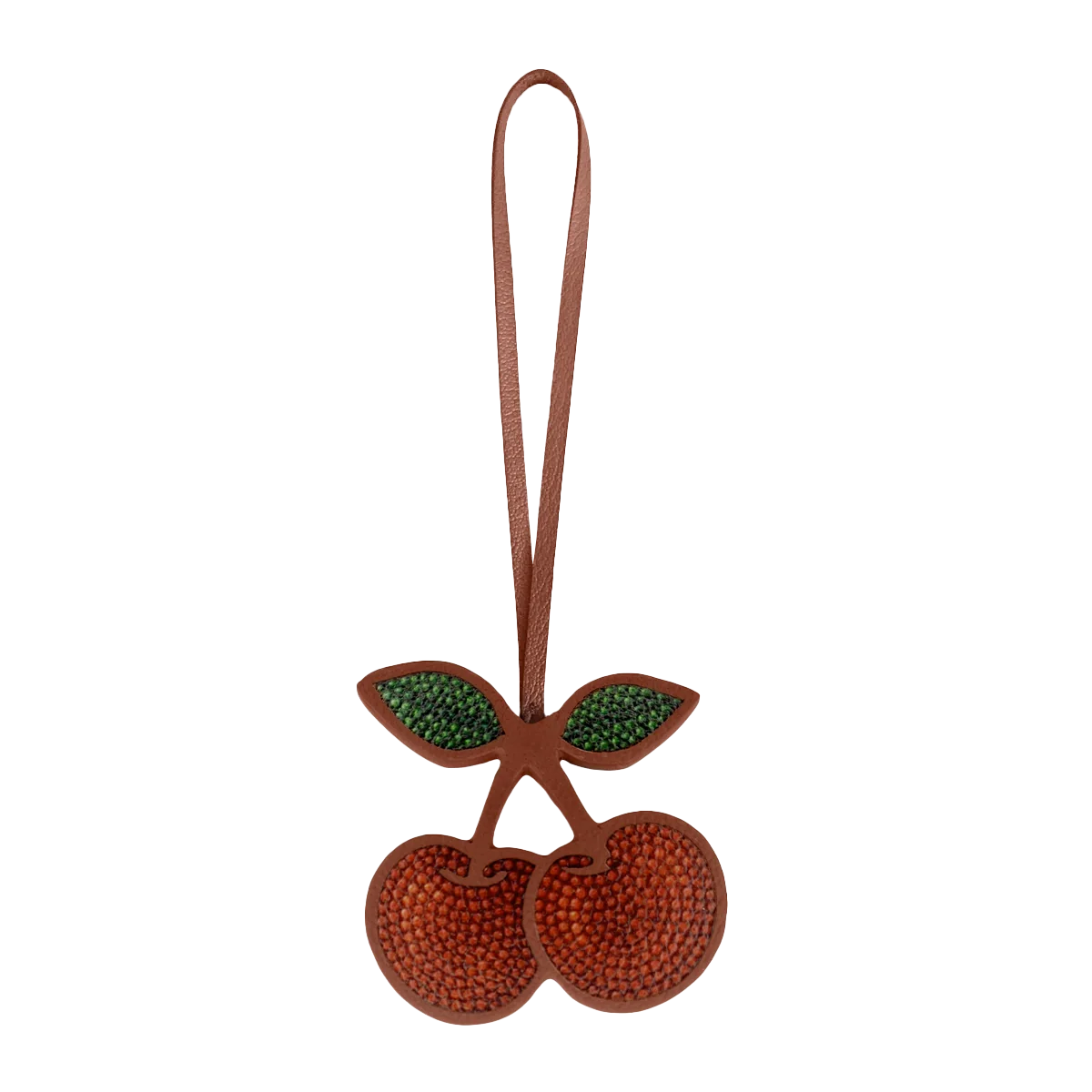 Leather Charm / Cherry