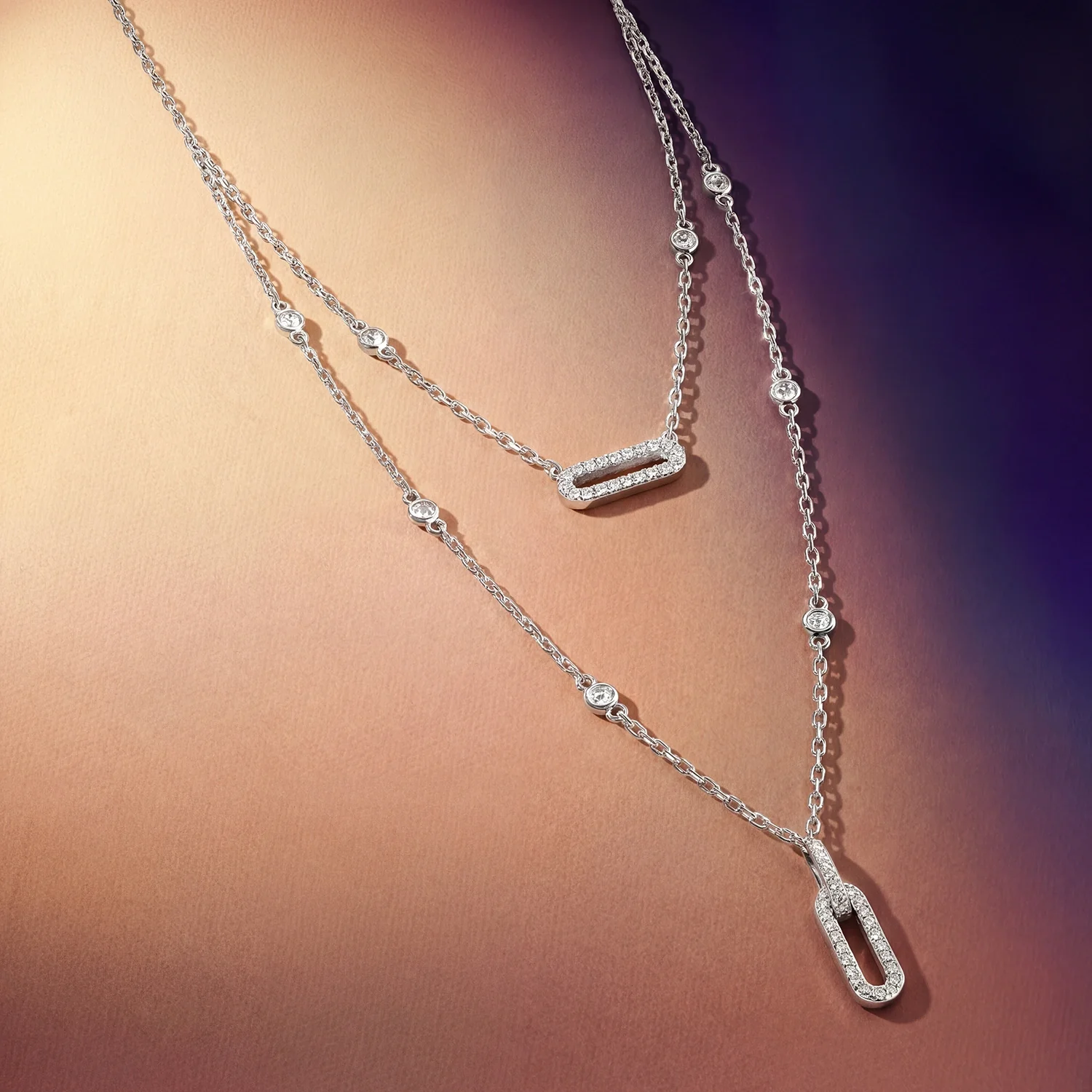 Links / Double Necklace Silver - Image 4