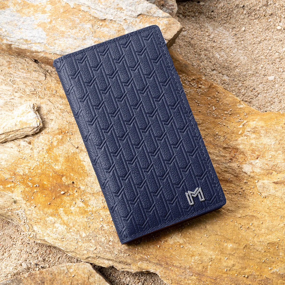 Camel Leather Navy / Silver - Image 4