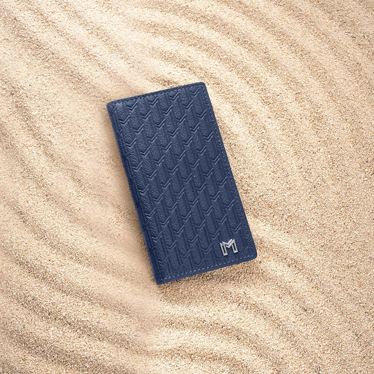 Camel Leather Navy / Silver - Image 5