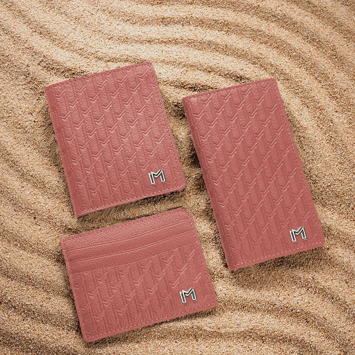Camel Leather Pink / Silver - Image 5