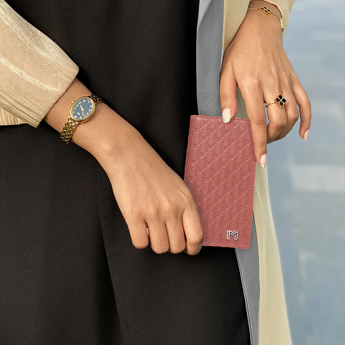 Camel Leather Pink / Silver - Image 6