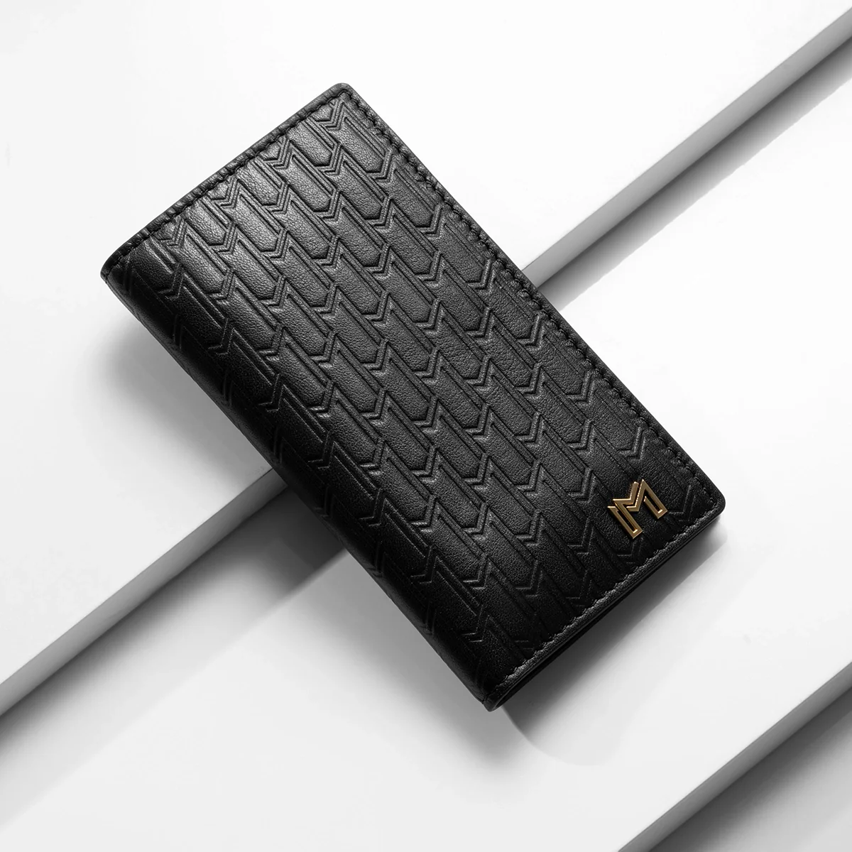 Italian Calfskin Leather Black / Gold - Image 4