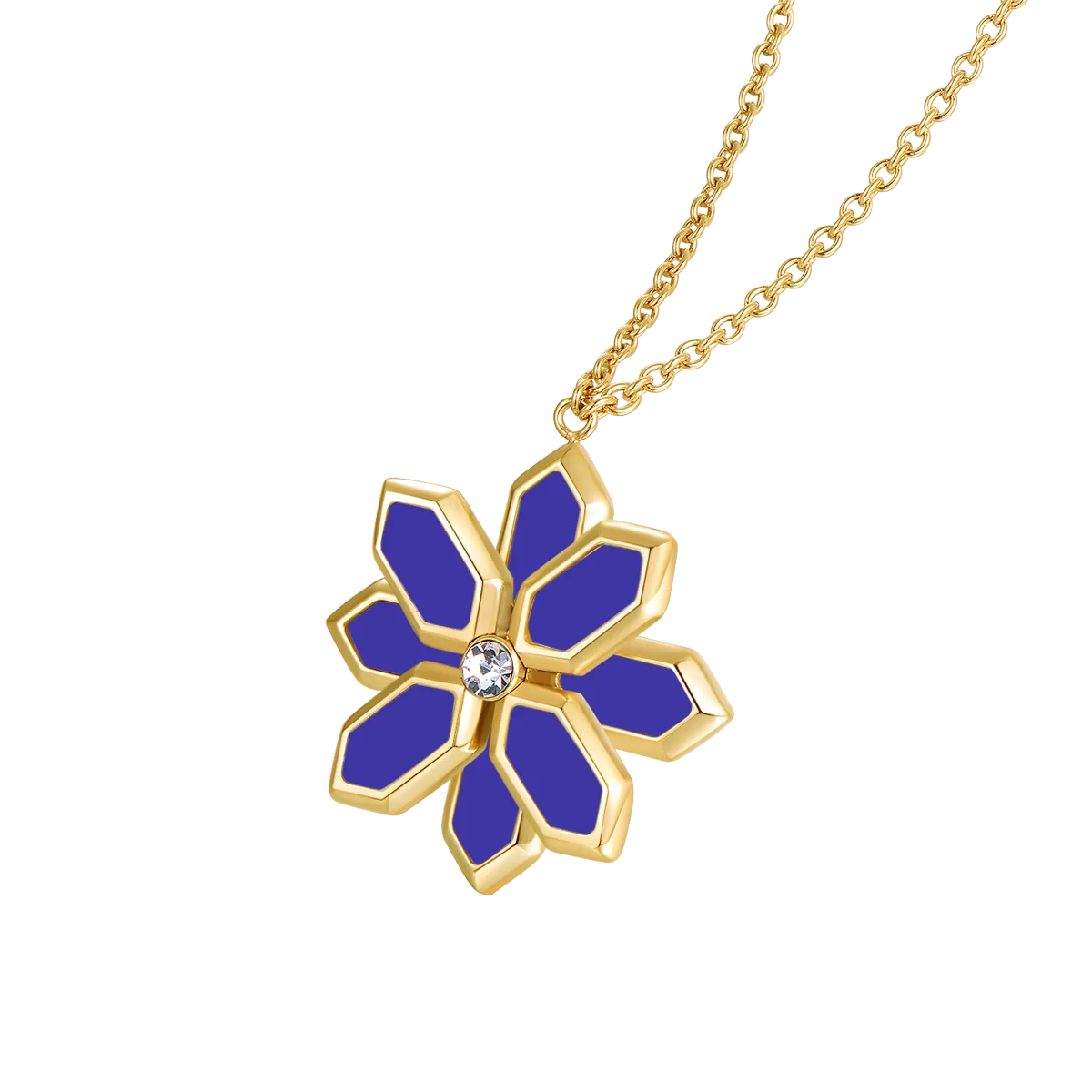 Lotus / Necklace Blue Gold - Image 2