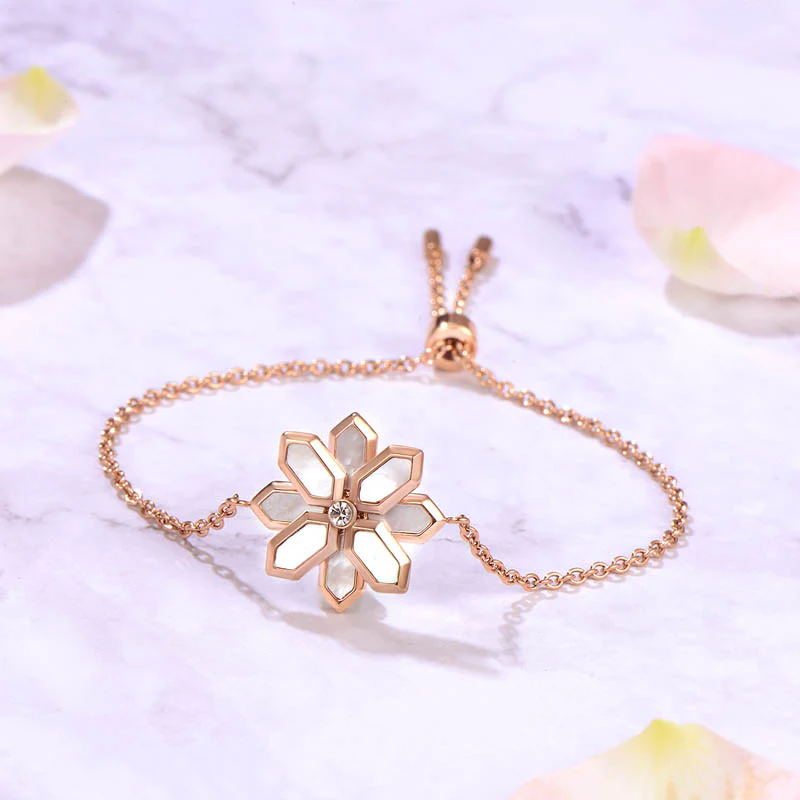 Lotus / Bracelet Pearl Rose Gold - Image 3