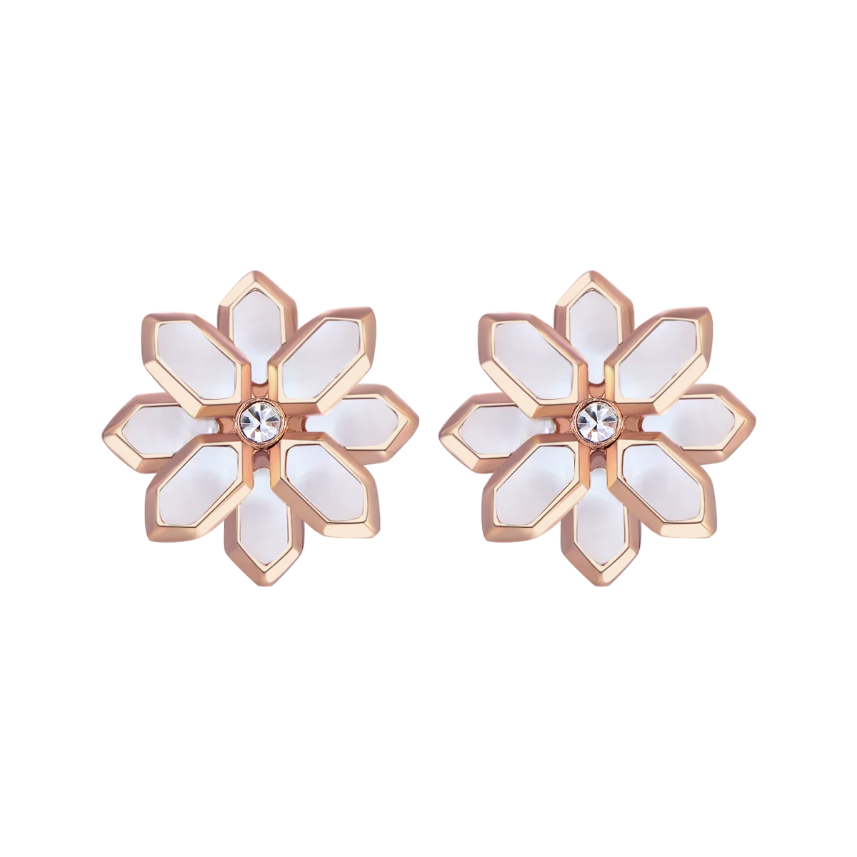Lotus / Earrings Pearl Rose Gold - Image 2