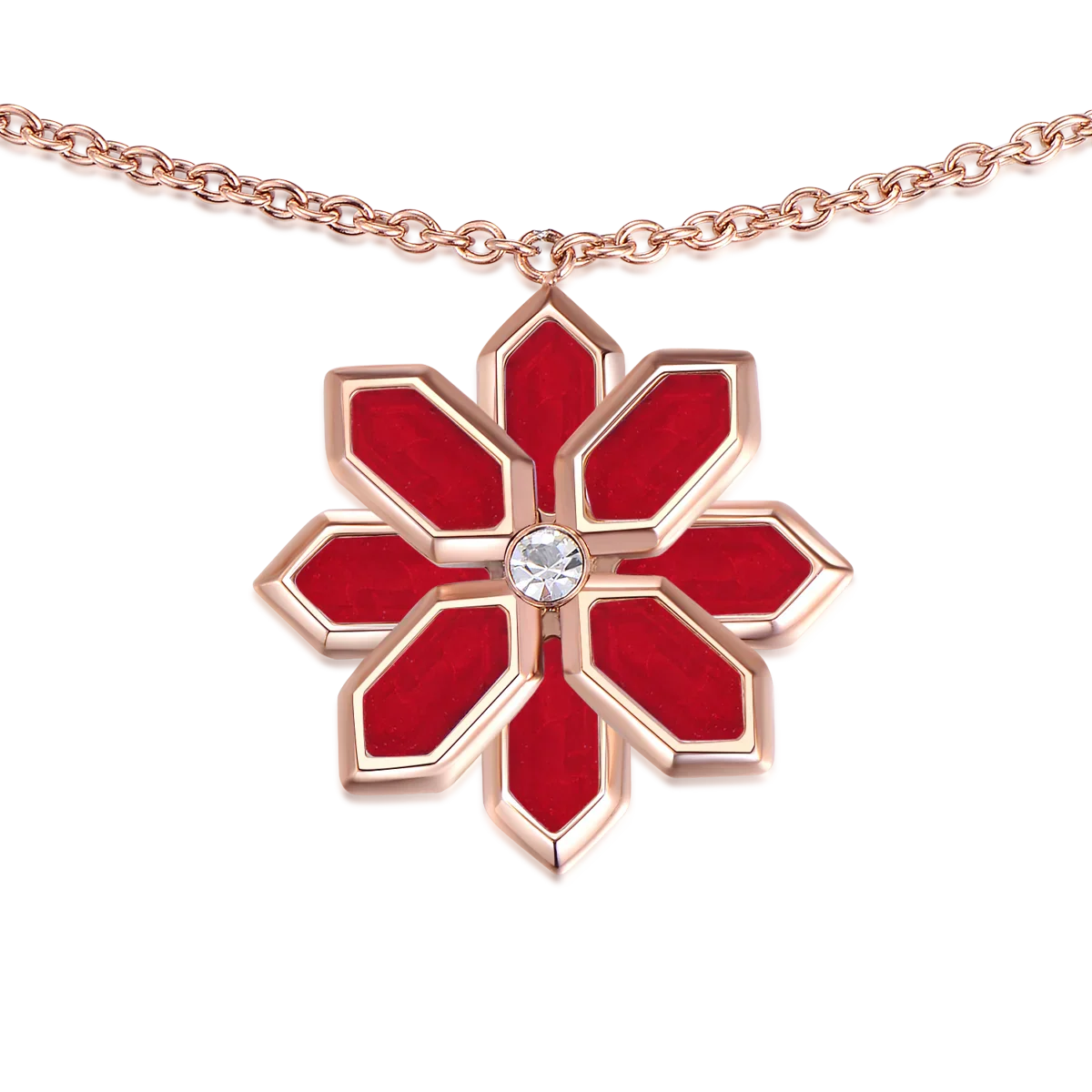 Lotus / Bracelet Red Rose Gold - Image 2