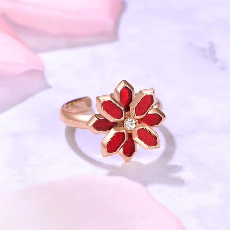 Lotus / Ring Red Rose Gold - Image 2