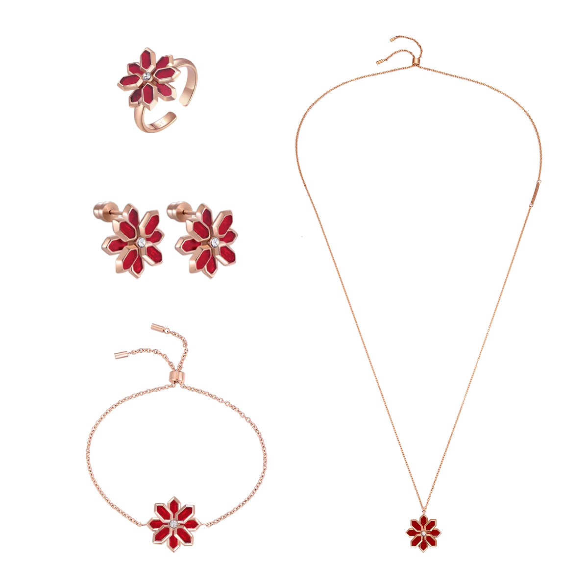 Lotus / Set Red Rose Gold - Image 6