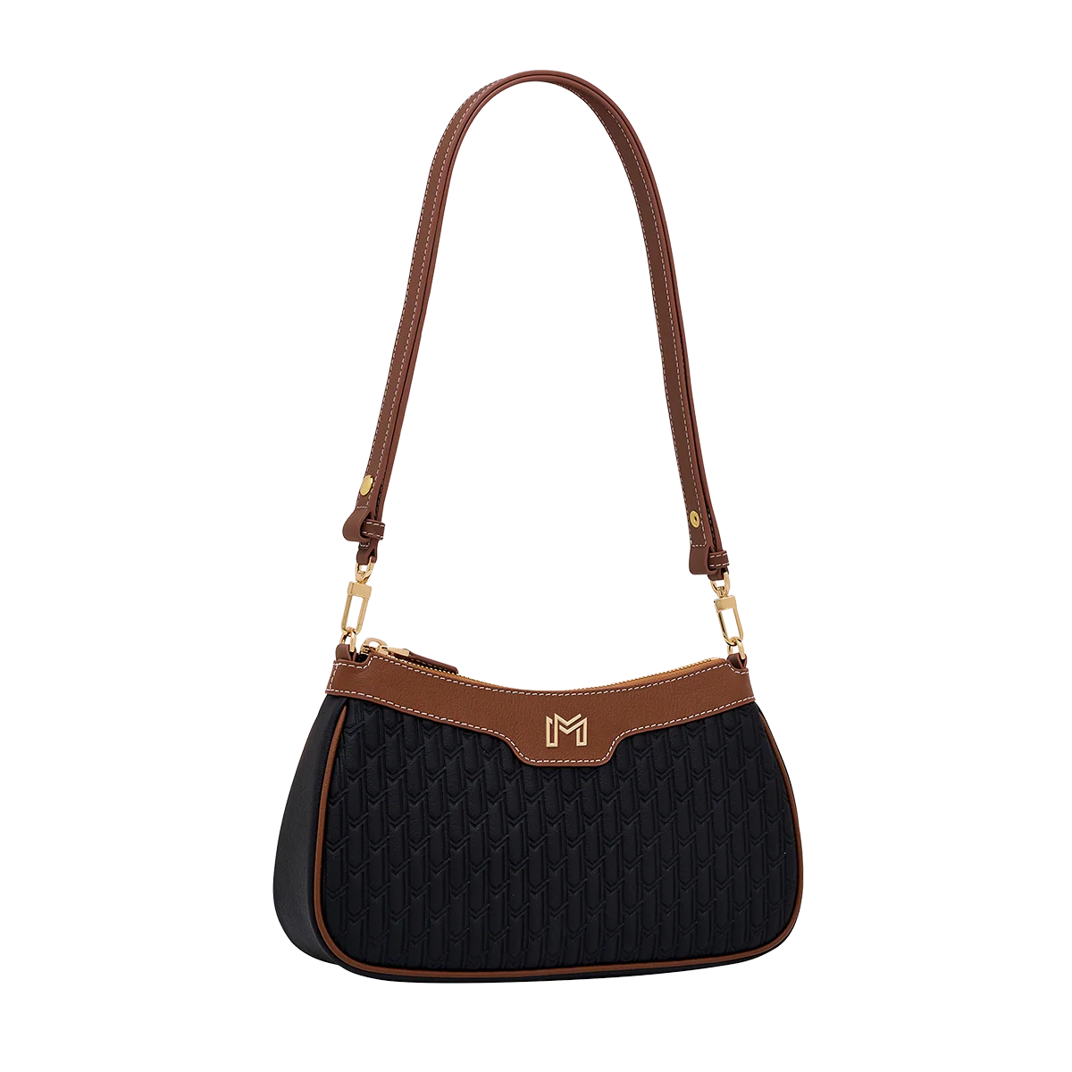 Mahra Handbag / Black & Tan - Image 9