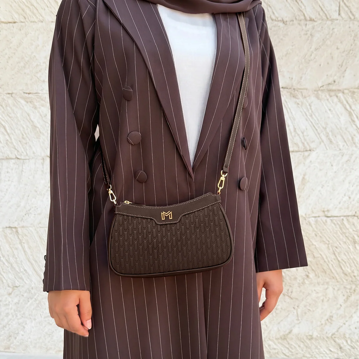 Mahra Handbag / Dark Brown - Image 7