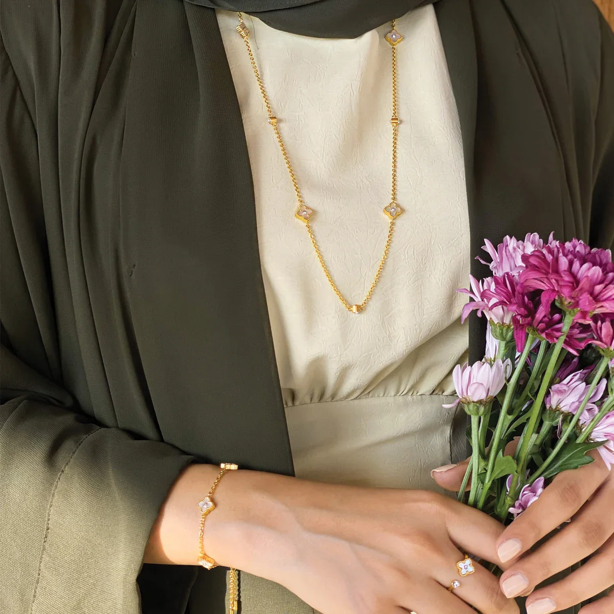 Mini Joory / Bracelet Pearl Gold - Image 6