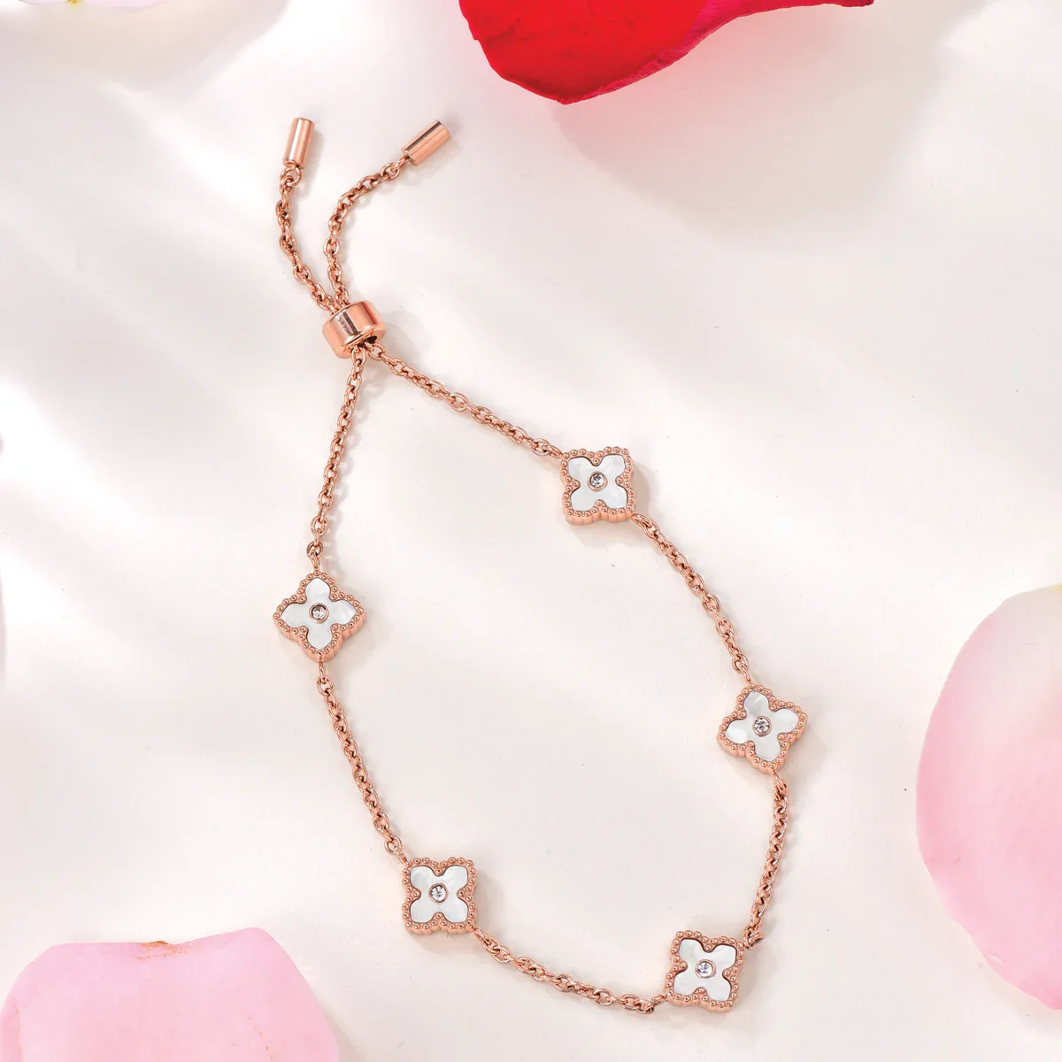 Mini Joory / Bracelet Pearl Rose Gold - Image 4