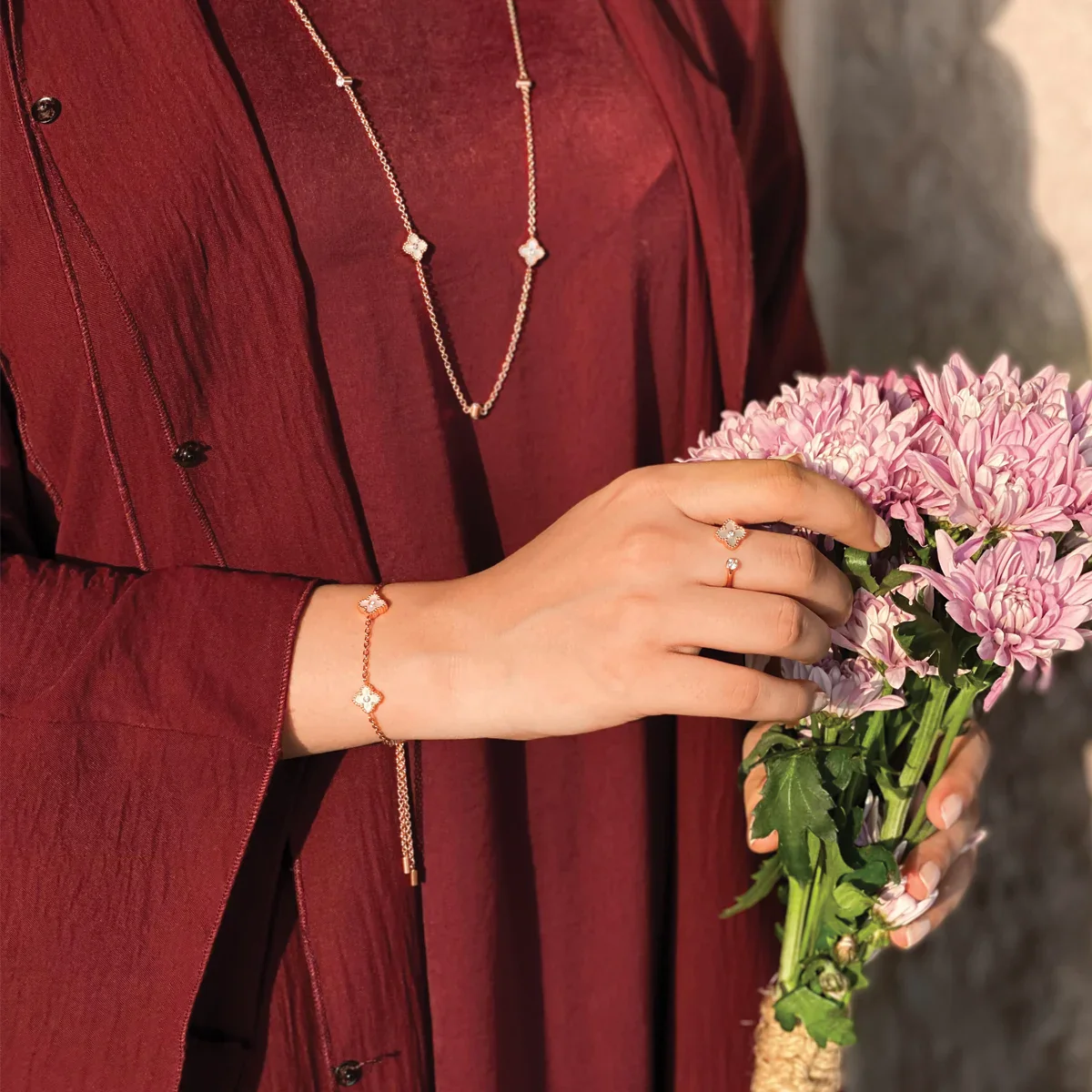 Mini Joory / Bracelet Pearl Rose Gold - Image 5