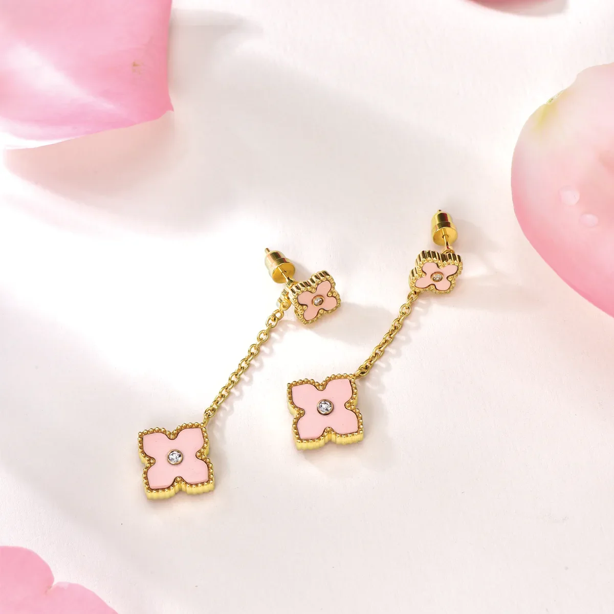Mini Joory / Earrings Baby Pink Gold - Image 3