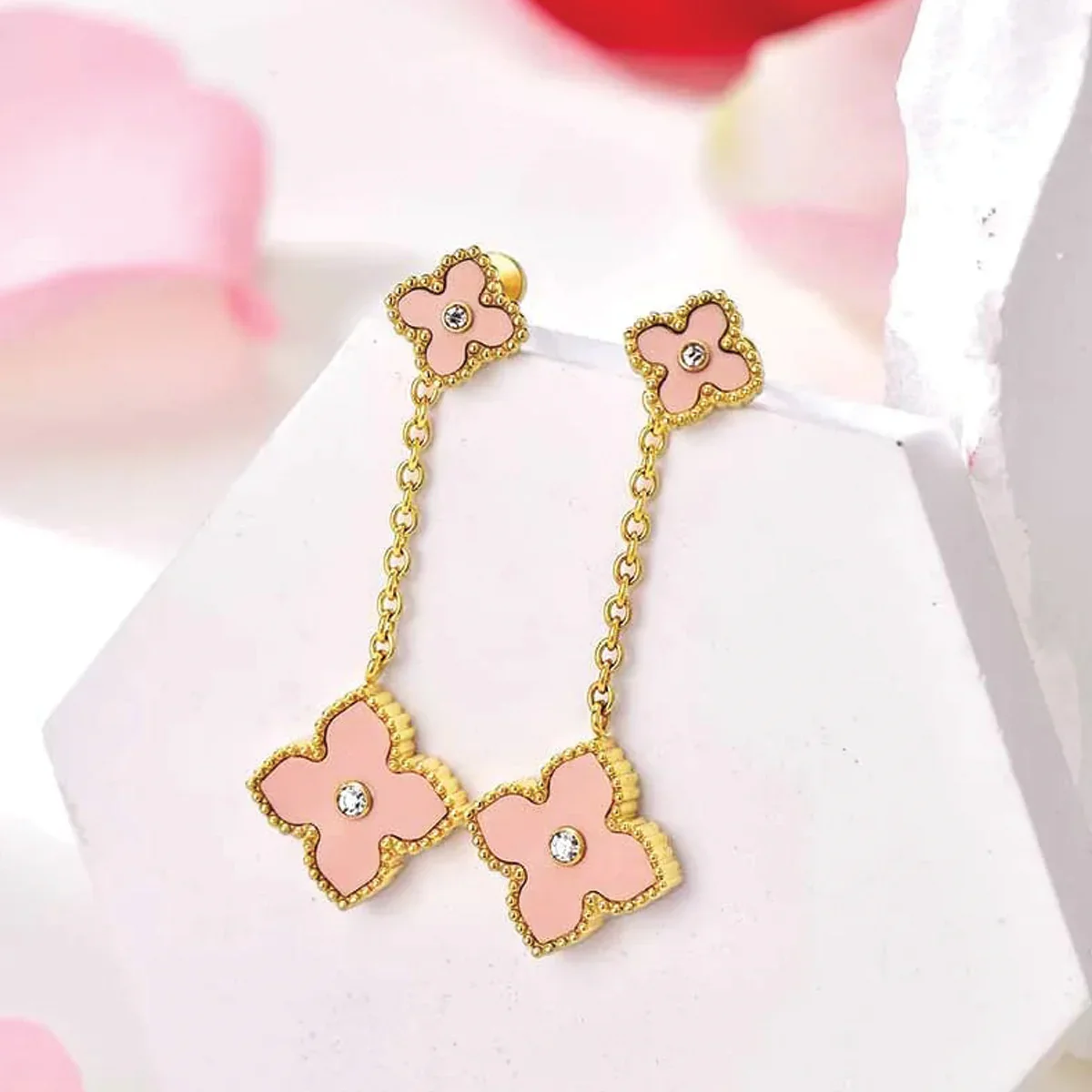 Mini Joory / Earrings Baby Pink Gold - Image 4