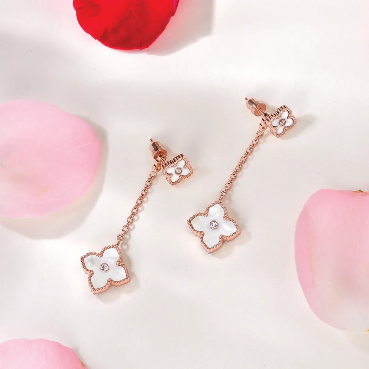 Mini Joory / Earrings Pearl Rose Gold - Image 3