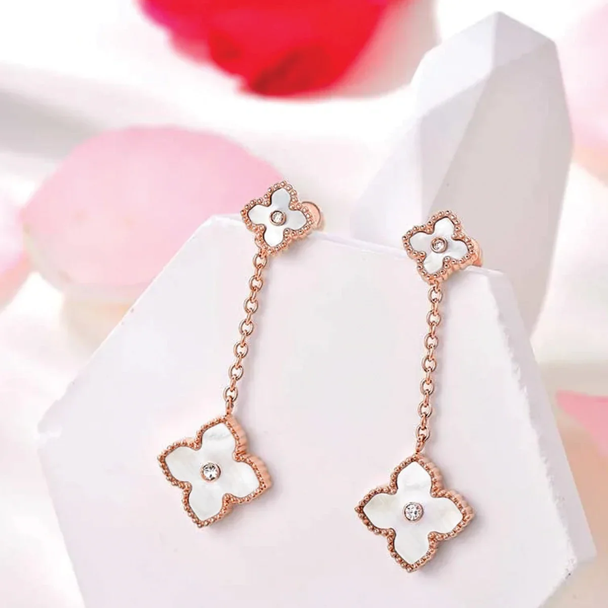 Mini Joory / Earrings Pearl Rose Gold - Image 4