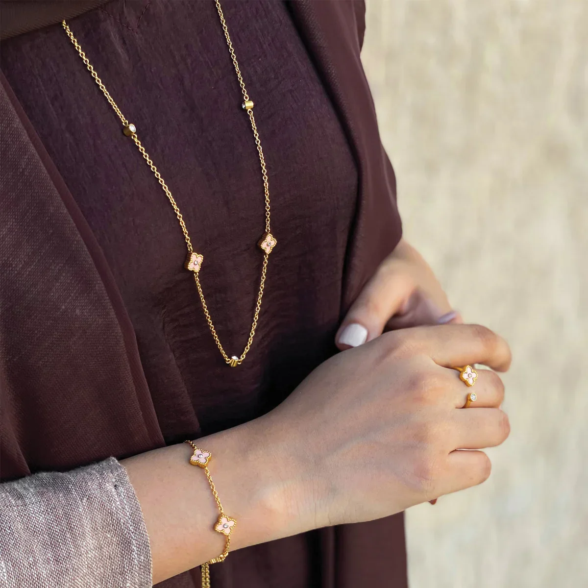 Mini Joory / Necklace Baby Pink Gold - Image 8