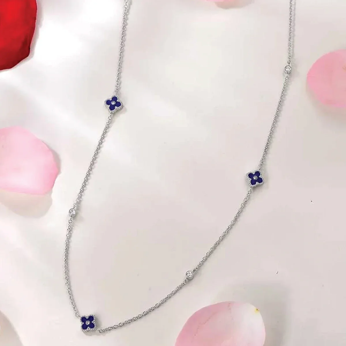 Mini Joory / Necklace Blue Silver - Image 4