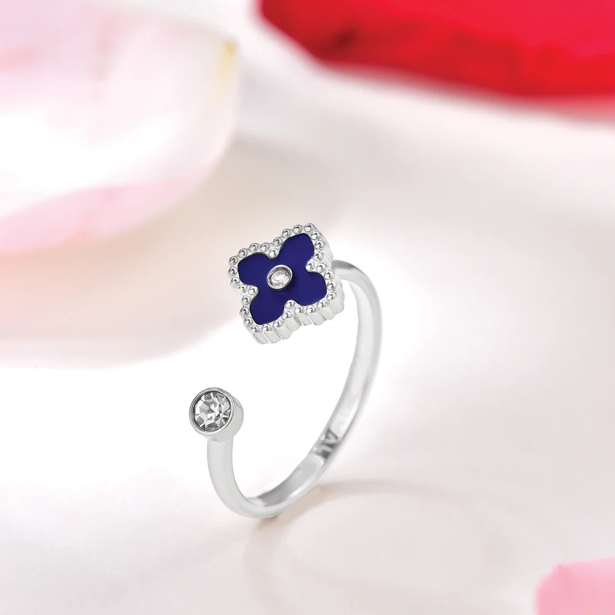 Mini Joory / Ring Blue Silver - Image 2
