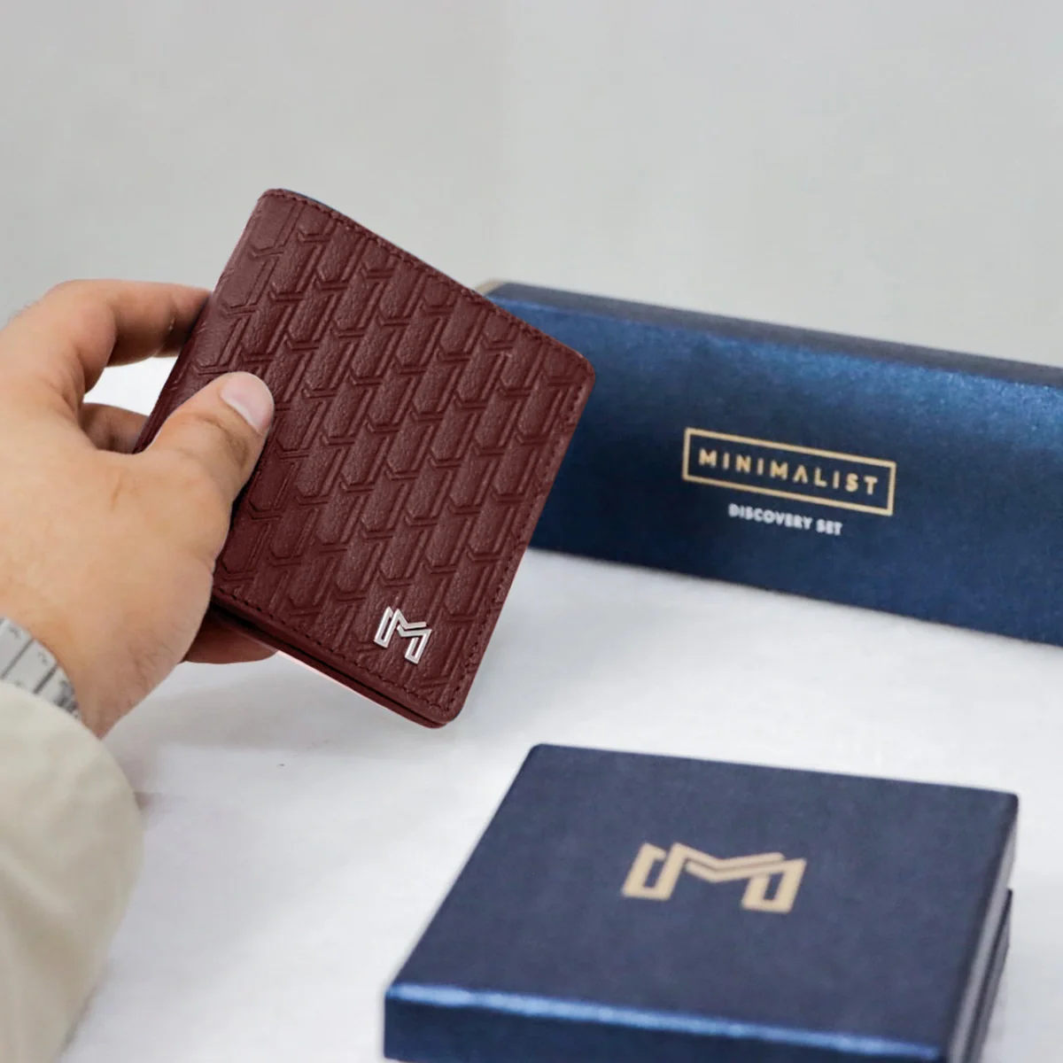 Camel Leather Burgundy / Silver - Image 6