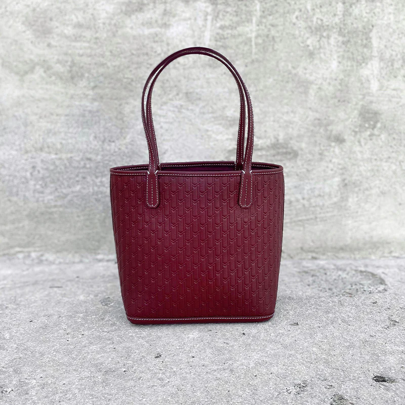Mini Tote Bag / Burgundy - Image 5