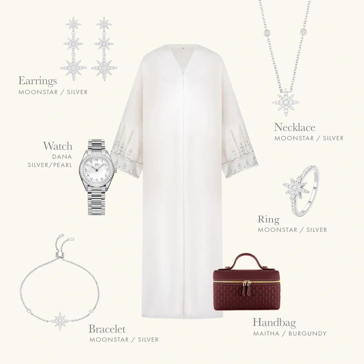 Moonstar / Simple Necklace Silver - Image 9
