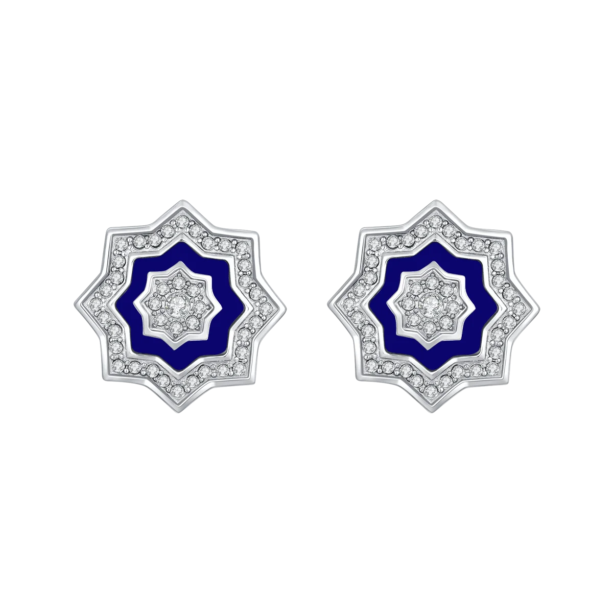 Najm / Earrings Blue Silver - Image 2