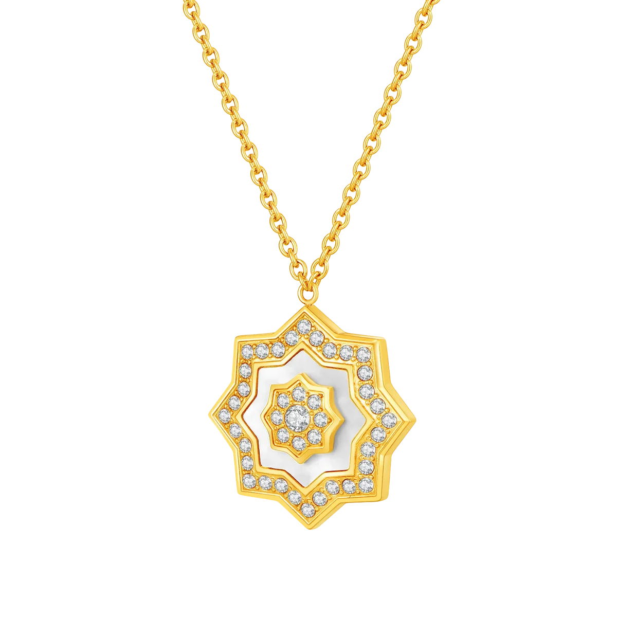 Najm / Necklace Pearl Gold - Image 2