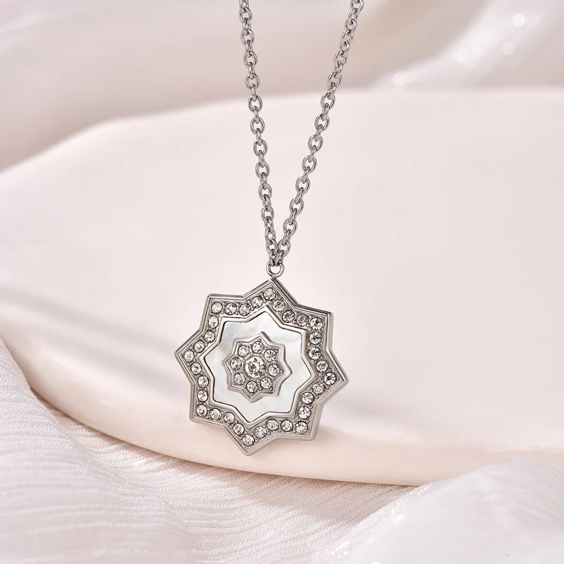 Najm / Necklace Pearl Silver - Image 5