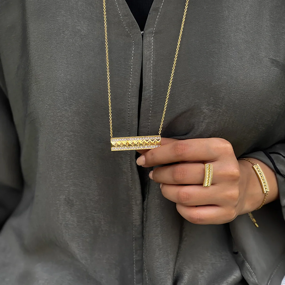 Noora / Necklace Gold - Image 6
