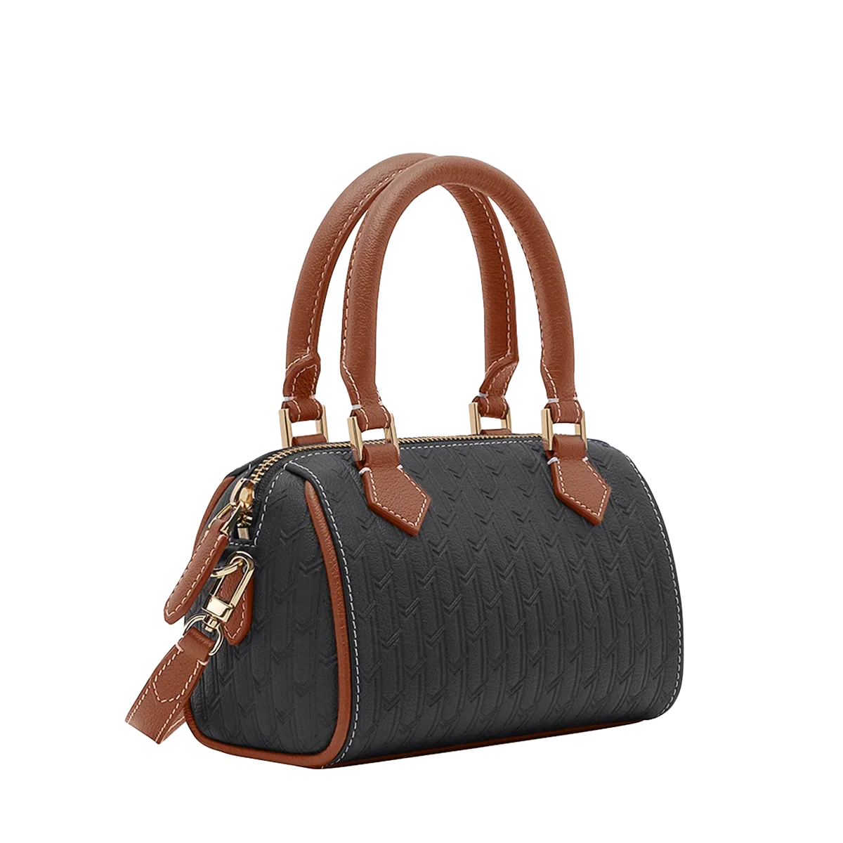 Reem Handbag / Black & Tan - Image 4
