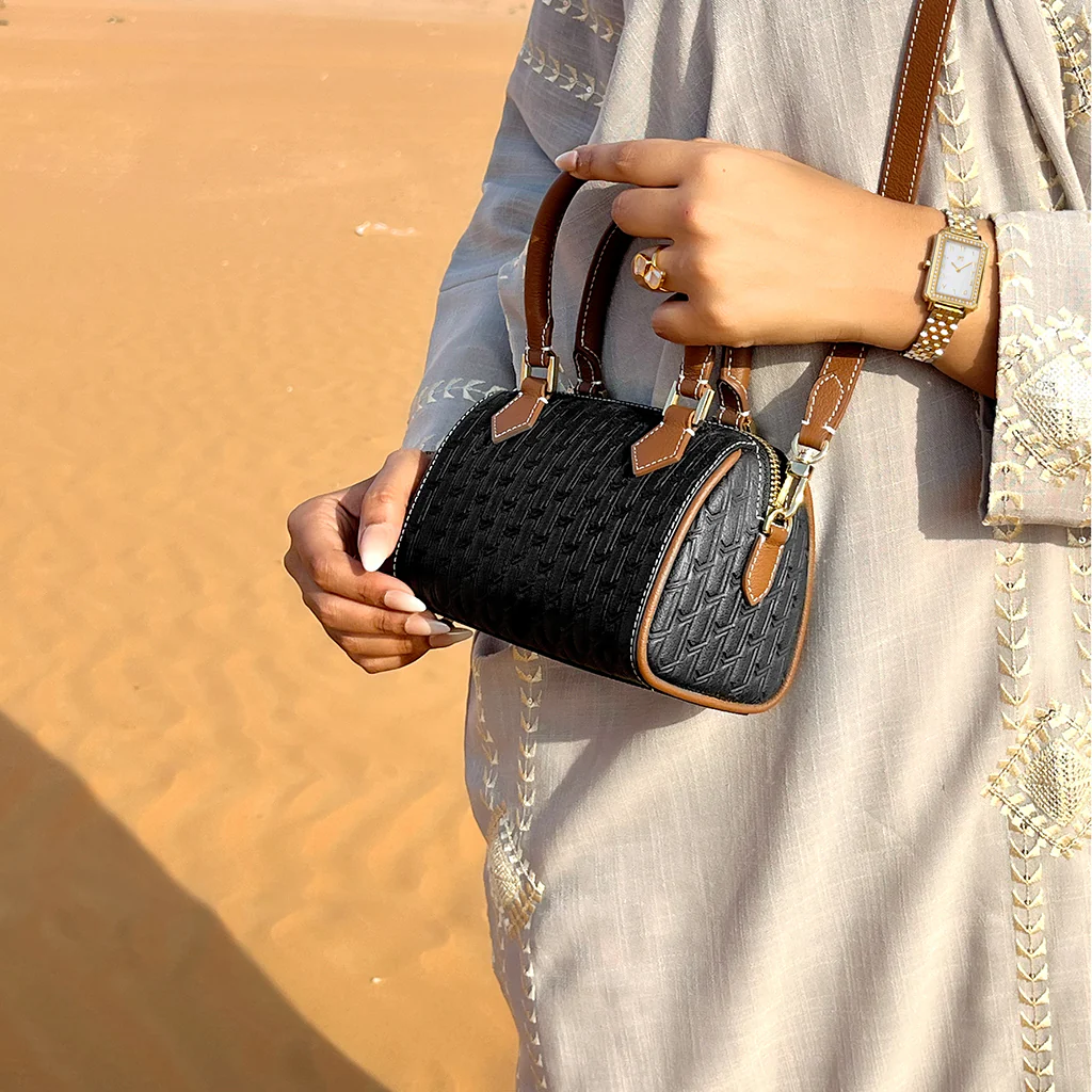Reem Handbag / Black & Tan - Image 7