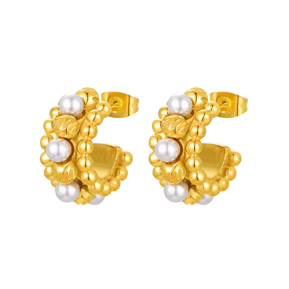 Sadaf / Earrings Pearl Gold
