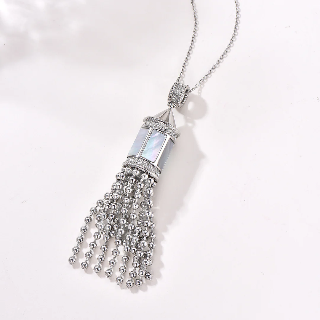 Sadaf / Necklace Pearl Silver - Image 4