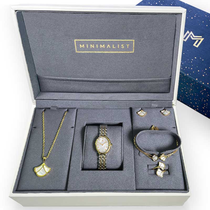 Sara / Tulip Pearl Gold Gift Box