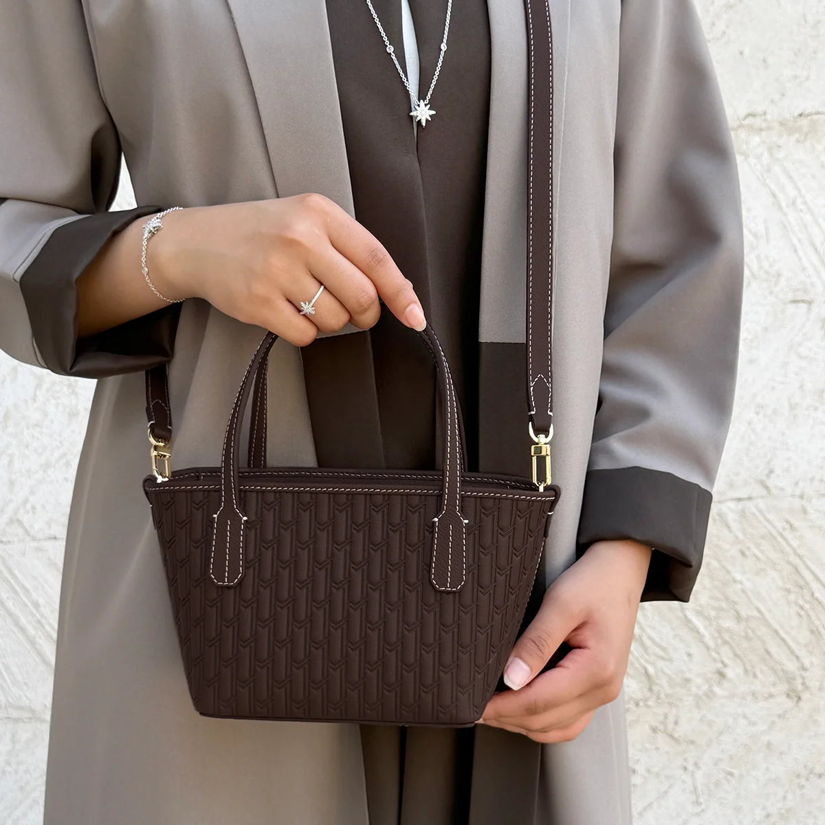 Shamma Handbag / Dark Brown - Image 6