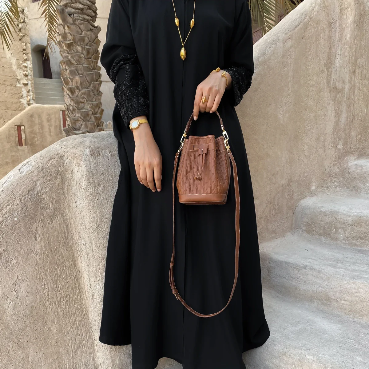 Sheikha Handbag / Tan - Image 7