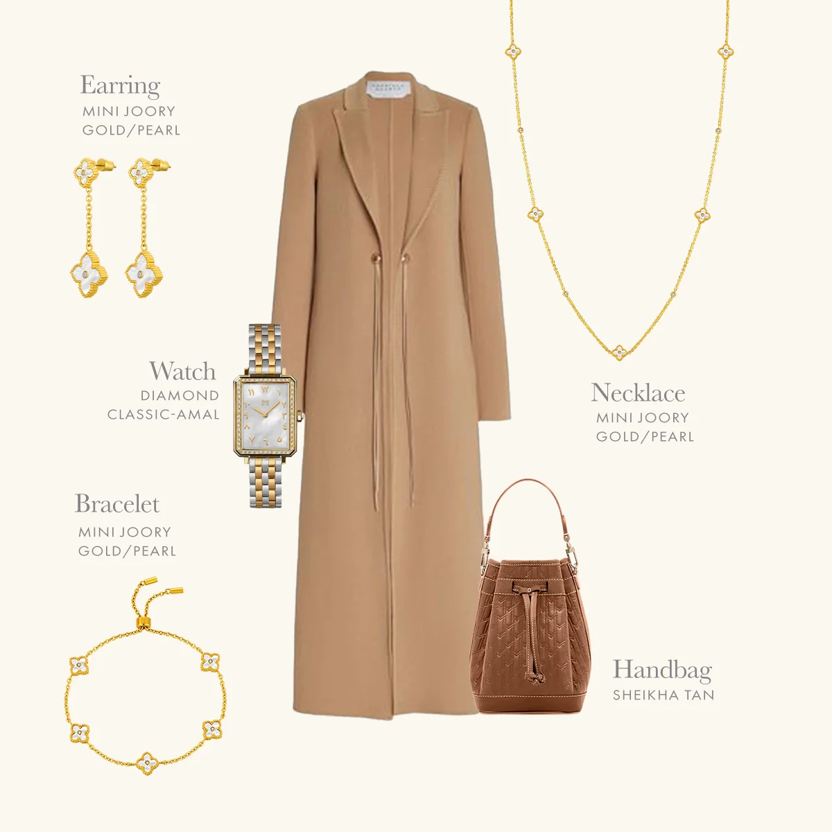 Sheikha Handbag / Tan - Image 8