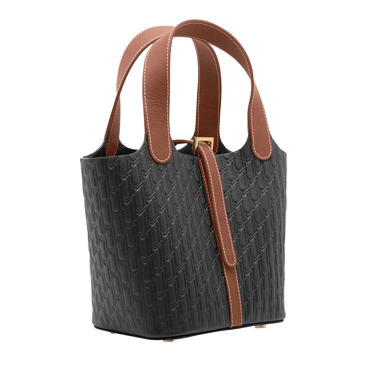 Alyazia Handbag / Black & Tan - Image 4