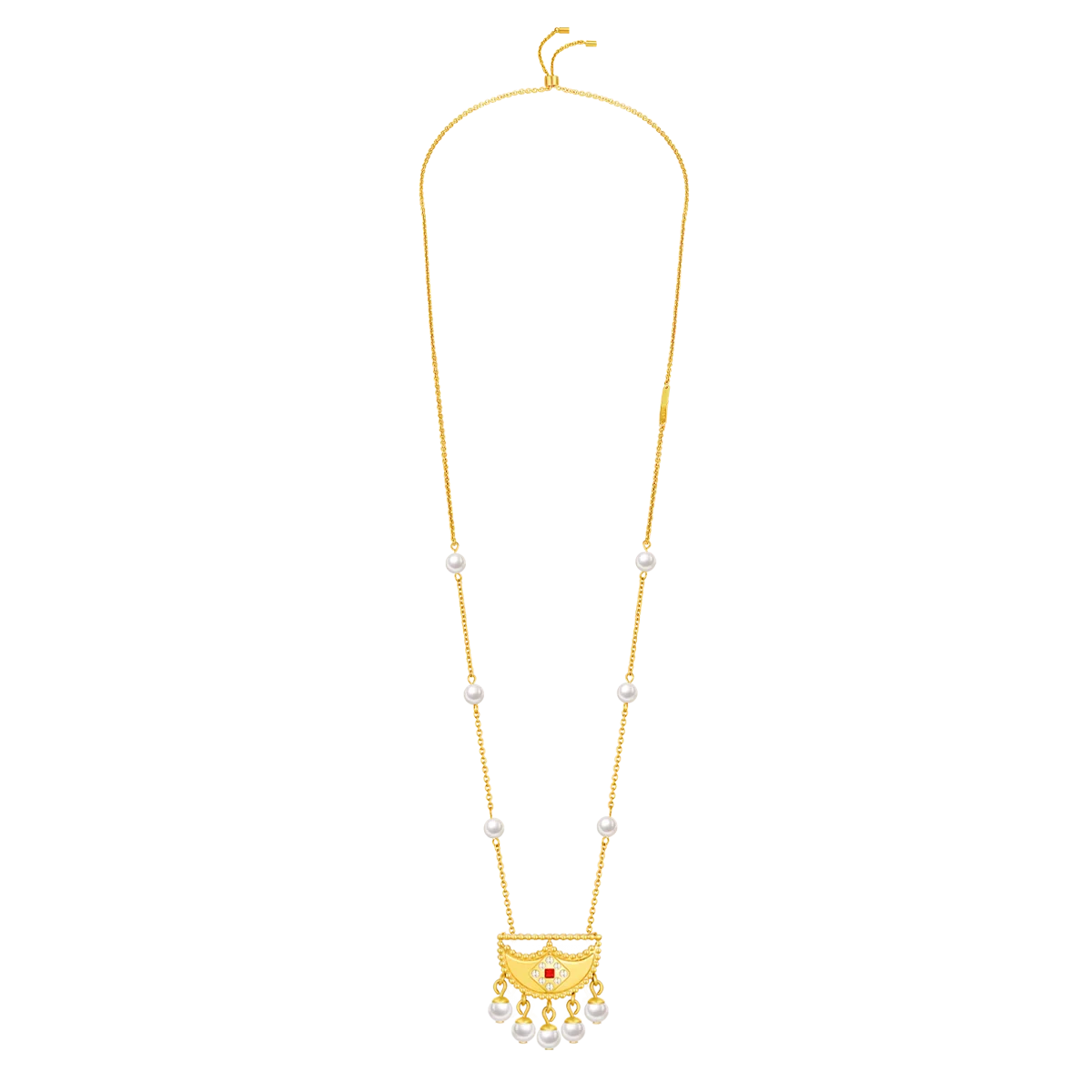 Shnaf / Necklace Pearl Gold - Image 3