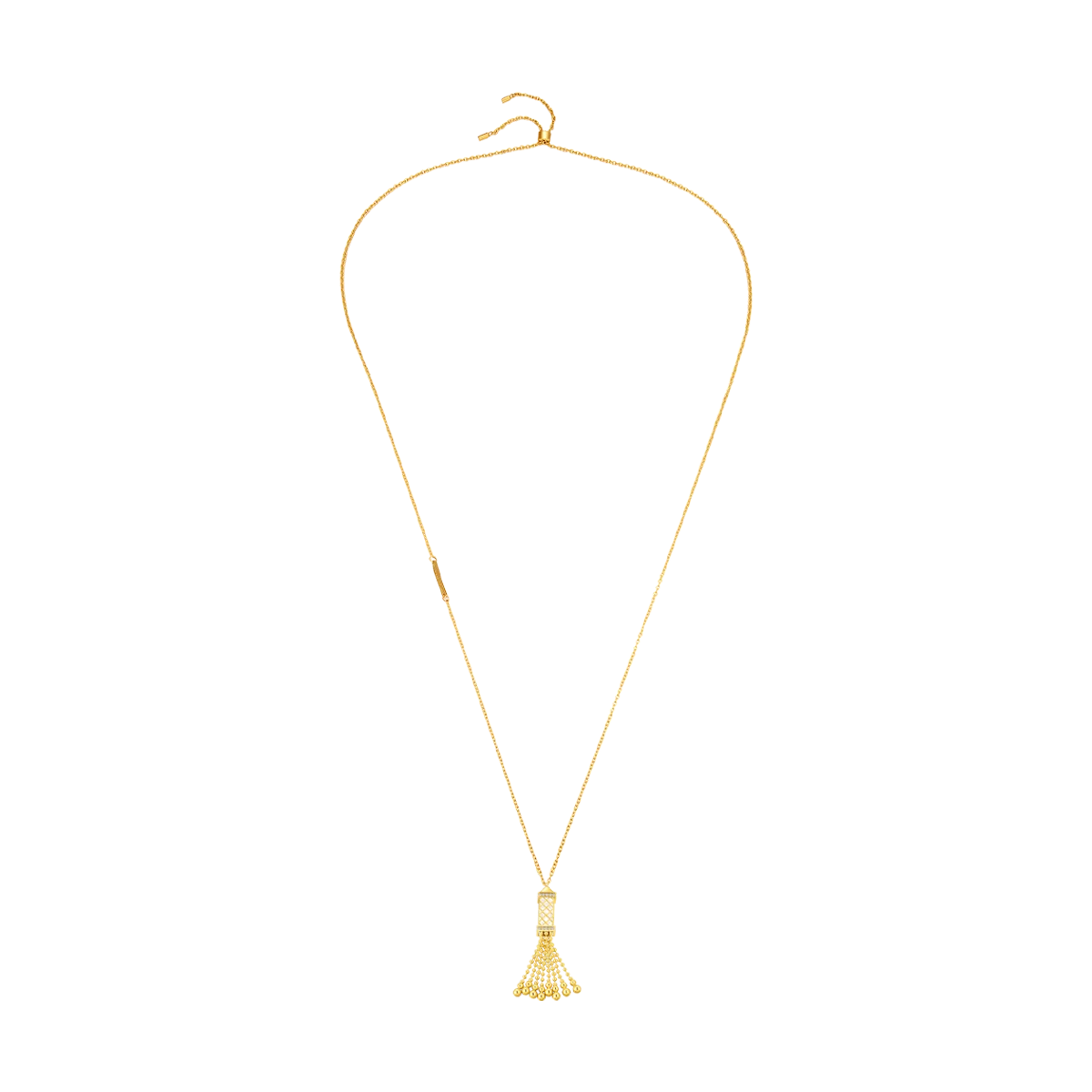 Tassel / Necklace Pearl Gold - Image 3