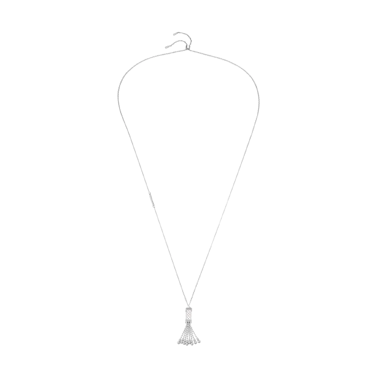 Tassel / Necklace Pearl Silver - Image 3