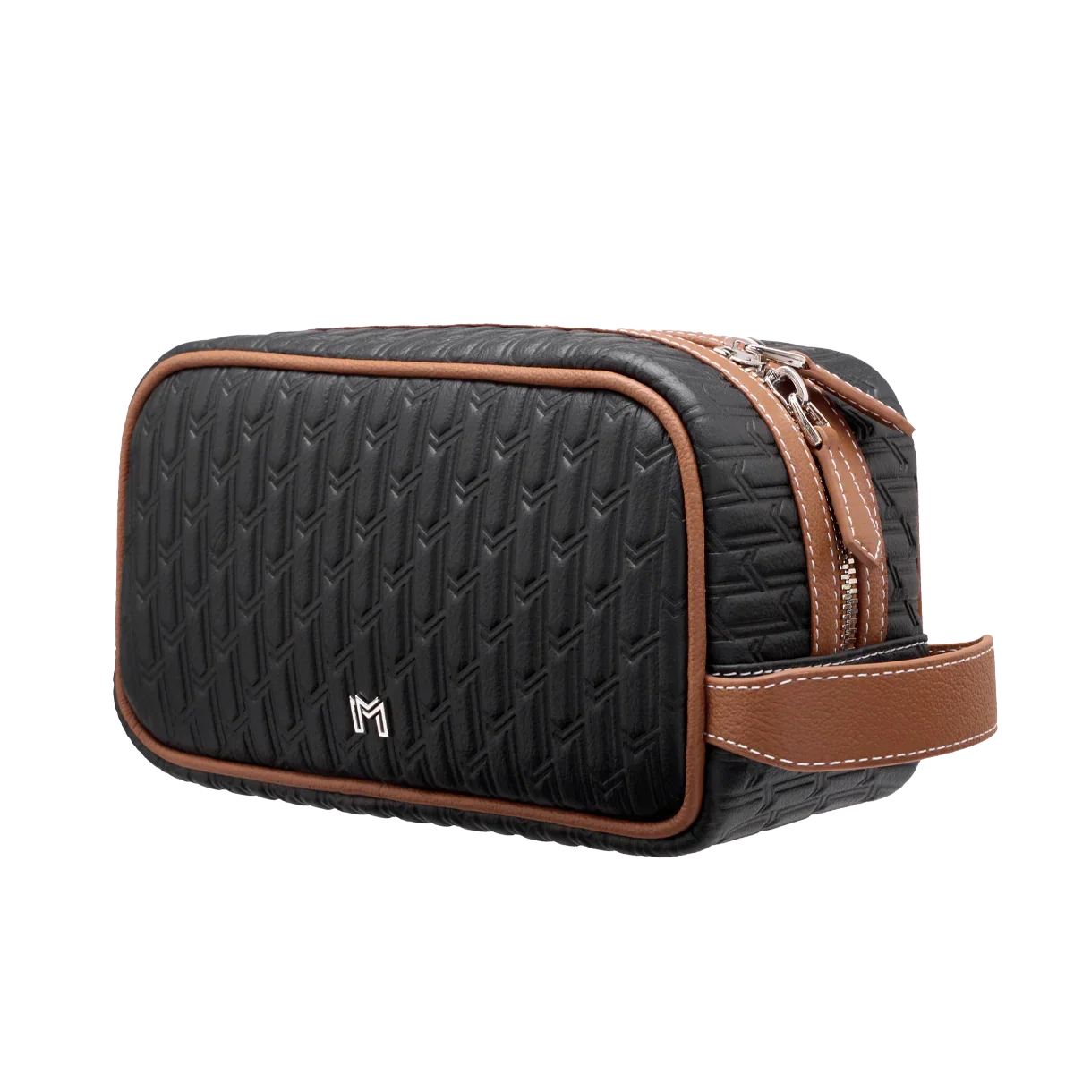 Travel Pouch Black & Tan / Silver - Image 3