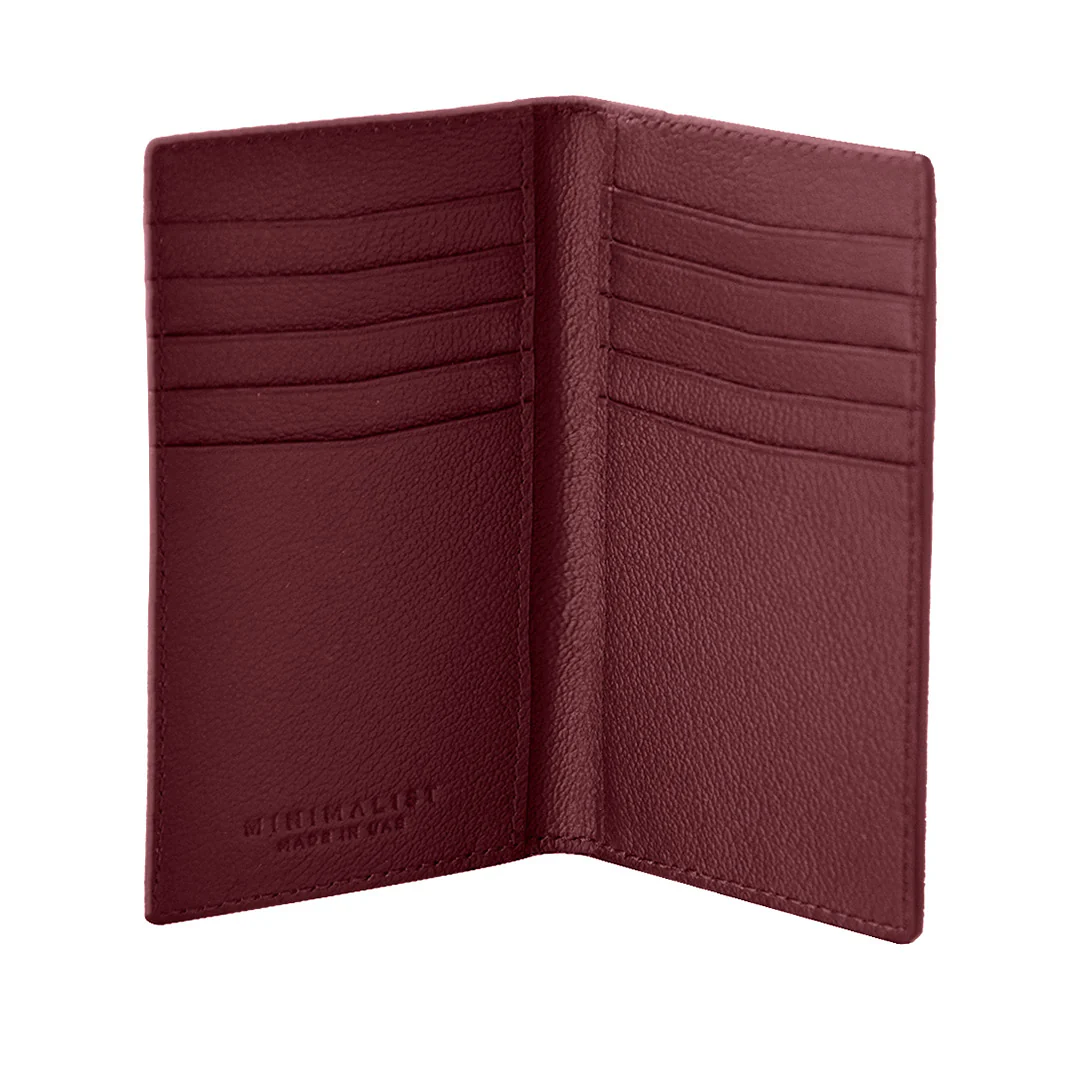 Burgundy Travel Tote / Mini tote / Long Wallet / Mini Wallet - Gift Set - Image 8