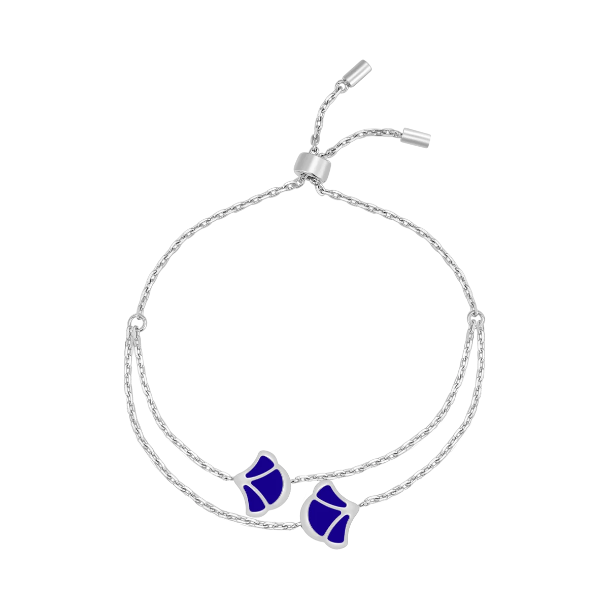 Tulip / Bracelet Blue Silver