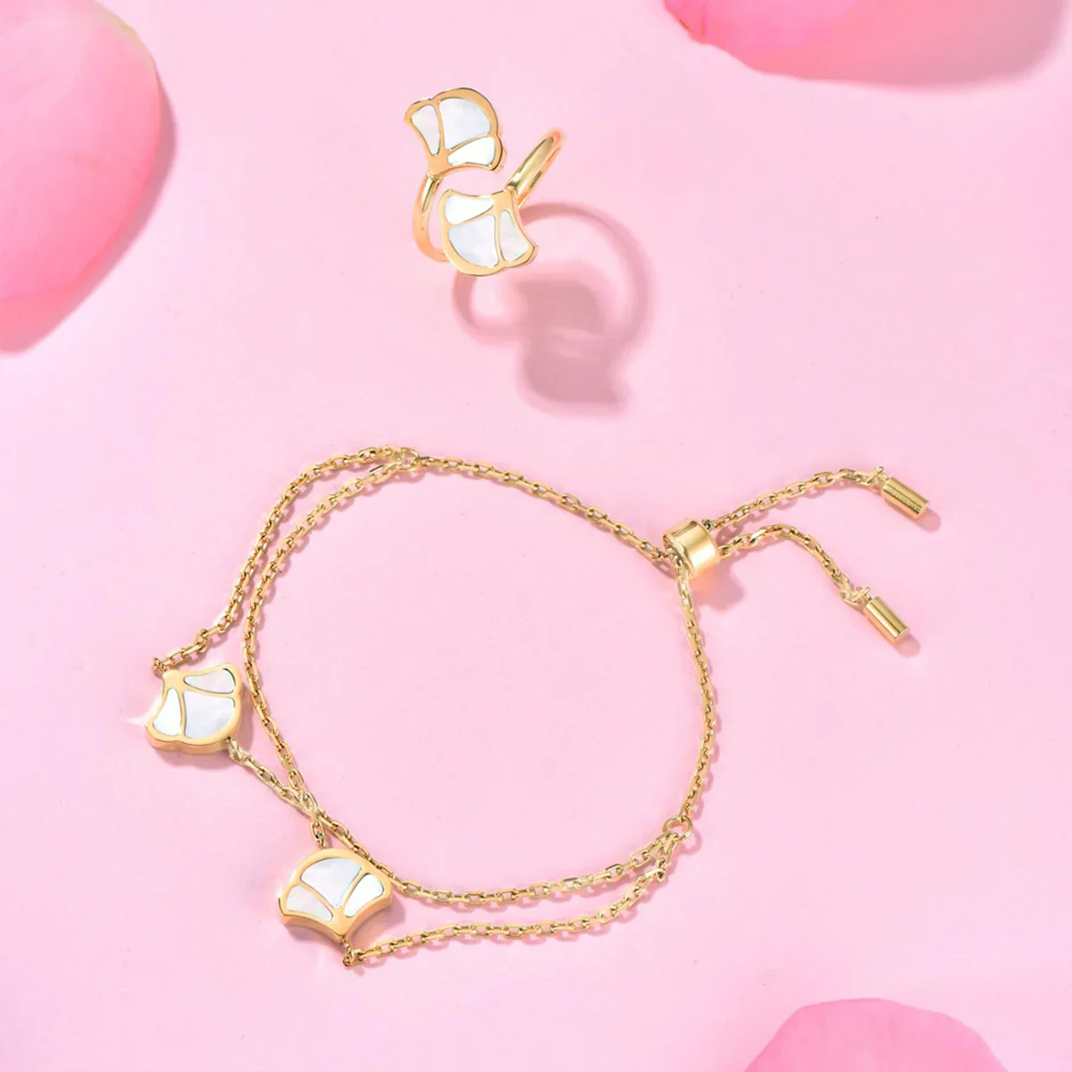 Tulip / Bracelet Pearl Gold - Image 4