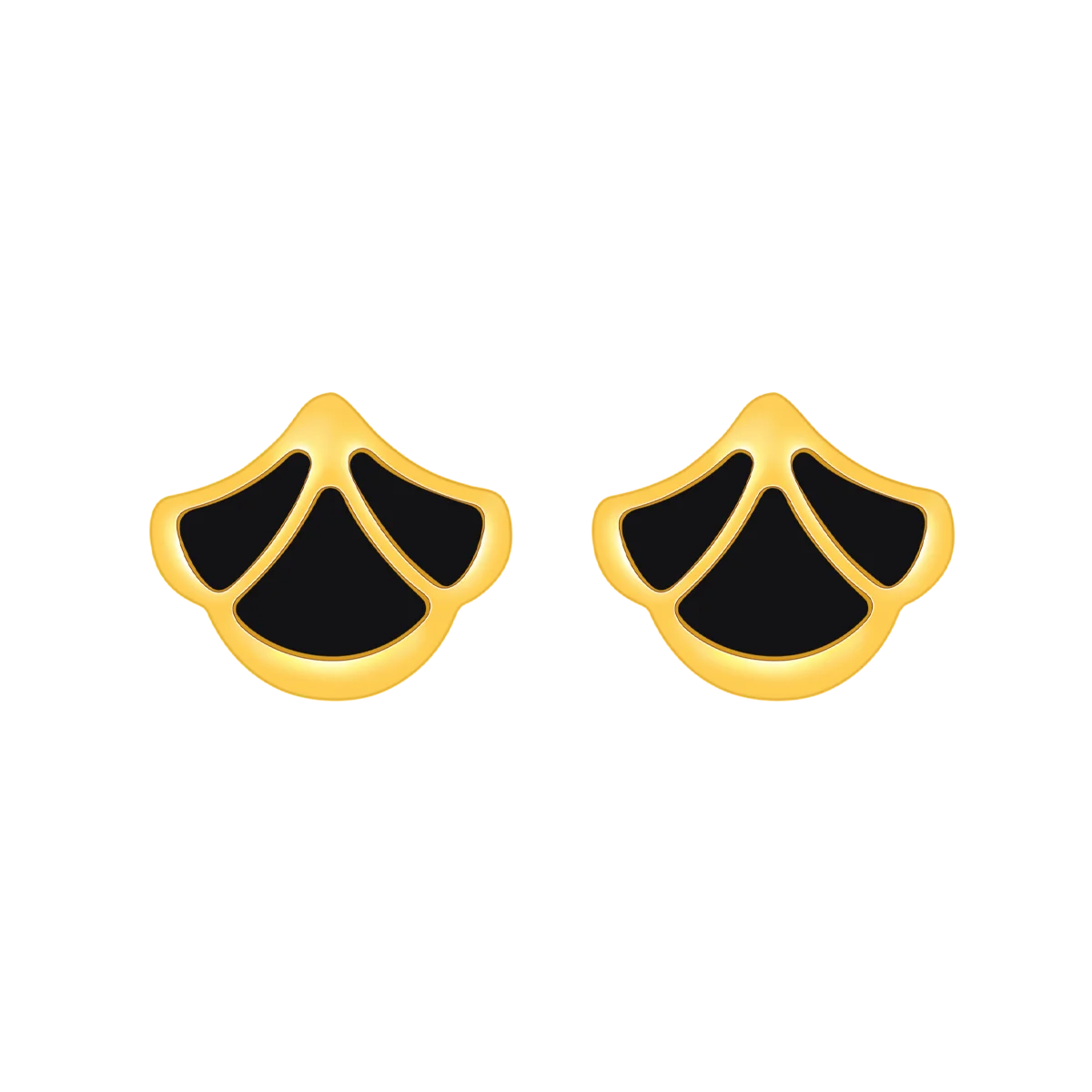 Tulip / Earrings Black Gold - Image 2