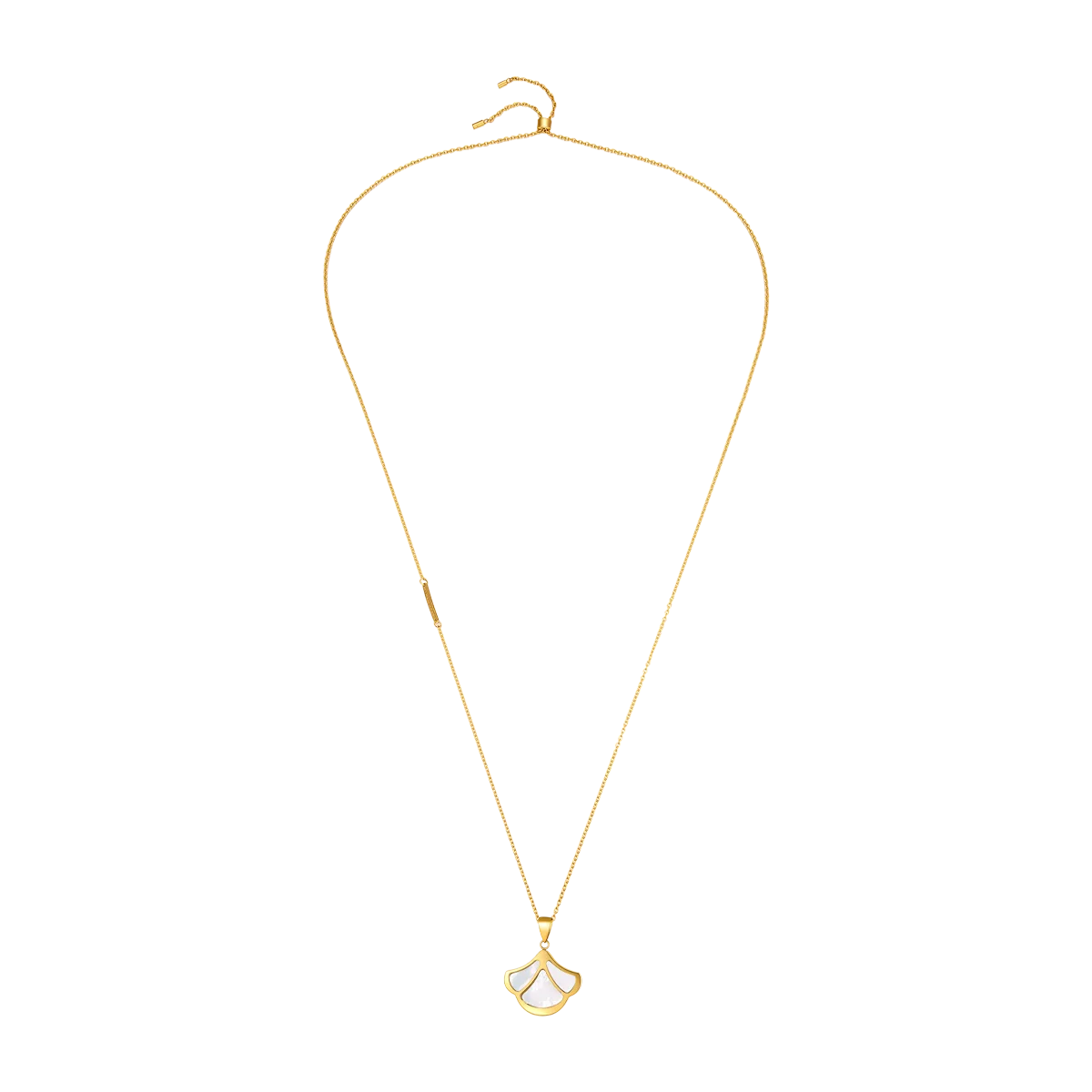 Tulip / Necklace Pearl Gold - Image 3
